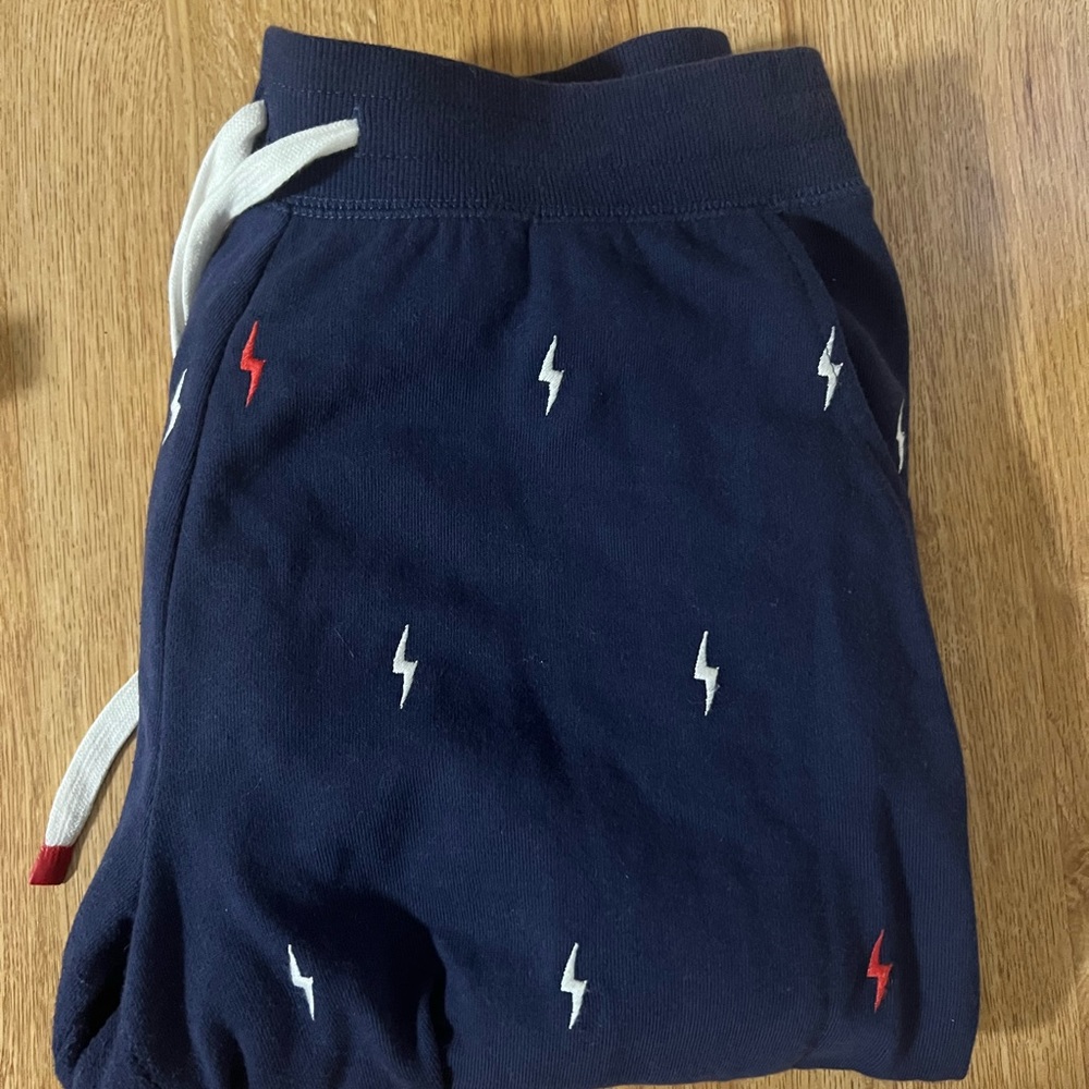 PJ salvage blue lightning banded Sweatpants